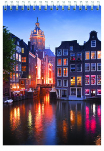 блокнот silwerhof 731190-15 a5 мелов.картон 60л клетка гребень амстердам