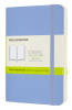 блокнот moleskine classic soft qp613b42 pocket 90x140мм 192стр. нелинованный мягкая обложка голубая гортензия