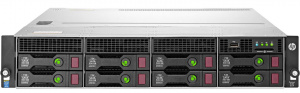 сервер hpe proliant dl80 gen9 1xe5-2609v4 1x8gb x8 3.5" sata h240 dp 361i 1x550w 1-1-1 (833869-b21)