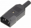 вилка lanmaster lan-iec-320-c14/90 угловая