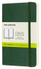 блокнот moleskine classic soft qp613k15 pocket 90x140мм 192стр. нелинованный мягкая обложка зеленый
