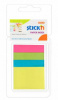 закладки самокл. индексы бумажные stick`n 21617 4цв.в упак. 40лист 12x50мм+38x50мм блистер