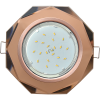 fa538aech ecola gx53 h4 5312 glass стекло 8-угольник с прямыми гранями черненая медь - янтарь 38x133 (к+)