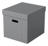 короб для хранения esselte 628289 куб сборный 320x315x365мм серый картон (упак.:3шт)