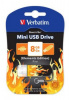 Флеш Диск Verbatim 8Gb Store n Go Mini Elements Fire 98158 USB2.0 оранжевый/рисунок