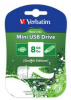 Флеш Диск Verbatim 8Gb Store n Go Mini Graffiti 98163 USB2.0 зеленый/рисунок