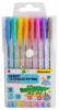 1548245 набор ручек гелев. silwerhof веселые друзья metallic d=1.0мм блистер (8шт) 8цв.