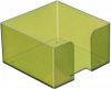 подставка стамм пл50 для бумажного блока 90x90x50мм зеленый/тонированный пластик