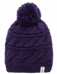 Triple Cable Pom Beanie