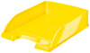 лоток горизонтальный leitz 52263016 wow 1отд. для бумаг a4 255x70x357мм желтый полистирол