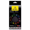 карандаши цветные adel blackline trio 211-3316-000 трехгранные черное дерево d=3мм 12цв. коробка/европод.
