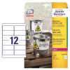 этикетки avery zweckform l4776-20 a4 99.1x42.3мм 12шт на листе/196г/м2/20л./белый самоклей. для лазерной печати