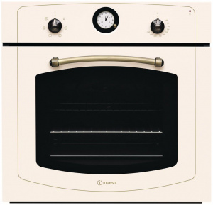 IFVR 500 OW Встраиваемые электрические духовки INDESIT/ 59.5х59.5x55.1 см, Tradition, 5 режимов, механическое управление, поворотные переключатели, решетка и