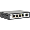 2042 skat poe-4e-1e коммутатор poe plus, мощность 120вт, порты: 4-ethernet, 1-uplink