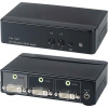 коммутатор/ sc&t ds02a коммутатор dvi- и стерео аудиосигналов, 2 входа (2х dvi-i, 2х trs 3.5 мм) , 1 выход (1х dvi-i, 1х trs 3.5 мм).