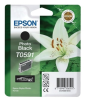картридж струйный epson t0591 c13t05914010 черный (13мл) для epson st ph r2400