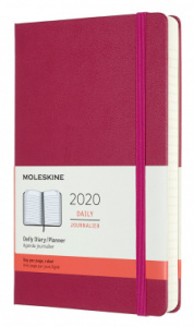 dhd1612dc3 ежедневник moleskine classic large 130х210мм 400стр. фиксирующая резинка фуксия