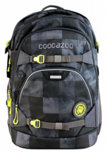 00183614 рюкзак coocazoo scalerale marble check черный/серый