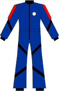 Комбинезон для скайдайверов Студенческий (свободного покроя с резинкой на талии)