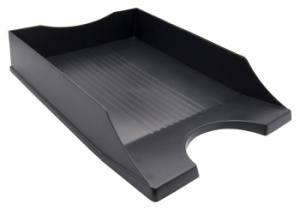 1535307 лоток горизонтальный buro классик 248х340х50мм черный пластик