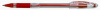305 226040 ручка шариковая cello gripper 0.5мм резин. манжета красный индив. пакет с европодвесом