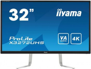 монитор iiyama 31.5" prolite x3272uhs-b1 черный va led 3ms 16:9 hdmi m/m матовая 300cd 178гр/178гр 3840x2160 displayport ultra hd 6.8кг