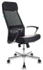 T-995SL/BLACK Кресло руководителя Бюрократ T-995SL черный TW-01 эко.кожа/сетка с подголов. крестов. металл серебристый