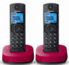 kx-tgc312rur беспроводной телефон dect panasonic беспроводной телефон dect panasonic/ монохромный, аон, черно-красный, две трубки