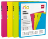 папка на 2-х d-кольцах deli rio eb10000 a4 кор.50мм внутр. с вставкой ассорти