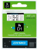 картридж ленточный dymo d1 s0720530 черный/белый для dymo