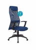 KB-8N/DB/TW-10N Кресло руководителя Бюрократ KB-8N синий TW-05N TW-10N сетка/ткань с подголов. крестовина пластик