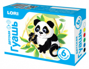 гуашь г-008 6цв. 20мл. картон.кор.