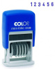 нумератор colop s 126 пластик корп.:синий 6разр. 1стр. оттис.:синий