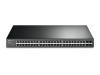 109170 коммутатор [t1600g-52ps] tp-link t1600g-52ps 48 гигабитных портов rj45, включая 4 sfp-слота, поддержка 802.3at/af, бюджет poe до 384 вт, статическая м