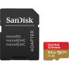SDSQXA2-064G-GN6AA Флеш-накопитель Sandisk Карта памяти Sandisk Extreme microSDXC 64GB for Action Cams and Drones + SD Adapter 160MB/s A2 C10 V30 UHS-I U3