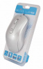 m-718 мышь oklick 155m серебристый оптическая (1600dpi) usb (3but)