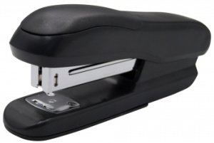 1553347 степлер silwerhof 24/6 26/6 (25листов) черный 100скоб закрытый/открытый