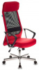 Кресло руководителя Бюрократ T-995HOME/RED черный/красный TW-01 сетка/ткань крестовина металл