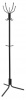 ВНП35 Вешалка напольная Исток черный основание крестовина наконечники черный крючки двойные сталь
