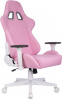 ZOMBIE NEO PINK Кресло игровое Zombie Neo розовый эко.кожа крестов. пластик пластик белый