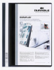 папка-скоросшиватель durable duralook plus 2579-01 a4+ прозрач.верх.лист карман пластик черный