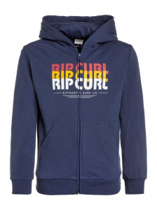 Mr Script Hooded Zip Fleece