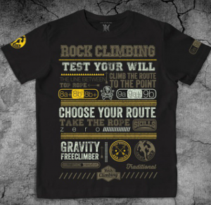 Футболка качественная Скалолазание
