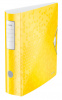 папка-регистратор leitz active wow 11060016 a4 82мм лам.карт. желтый без. окант. вместимость 500 листов накл.на кор.