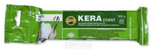 масса для лепки koh-i-noor 013170800000ru kera plast белый 300гр.