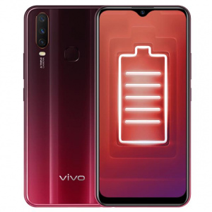 мобильный телефон y12 dual sim 64gb burgundy red 5654149 vivo