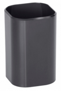 стакан для канцелярских принадлежностей стамм сн31 визит пластик цв.черный