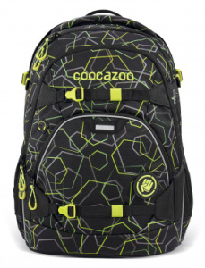 00183879 рюкзак coocazoo scalerale laserbeam black черный/салатовый