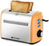 Тостер Kitfort КТ-2026-3 950Вт оранжевый/серебристый
