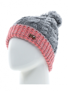 Теплая вязаная шапка